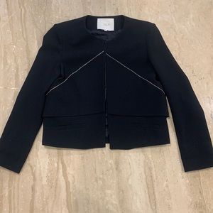 Maje Blazer With Zipper Detail Size 36